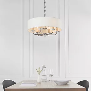 Quay Design Polaris 6-Light Pendant Bright Nickel 3 Quay Design Polaris 6-Light Pendant Bright Nickel