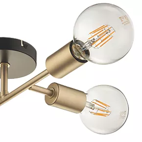 Quay Design Toby Semi-Flush Light Matt Dark Soft Gold 5 Quay Design Toby Semi-Flush Light Matt Dark Soft Gold - Image 3