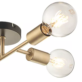 Quay Design Toby Semi-Flush Light Matt Dark Soft Gold 6 Quay Design Toby Semi-Flush Light Matt Dark Soft Gold - Image 4
