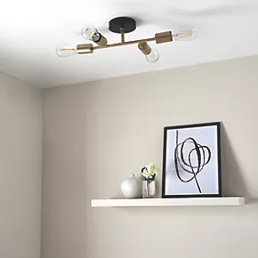 Quay Design Toby Semi-Flush Light Matt Dark Soft Gold 7 Quay Design Toby Semi-Flush Light Matt Dark Soft Gold - Image 5