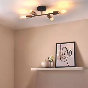 Quay Design Toby Semi-Flush Light Matt Dark Soft Gold 8 Quay Design Toby Semi-Flush Light Matt Dark Soft Gold - Image 6