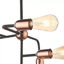 Quay Design Hansen LED 6-Light Fixed Multi-Arm Pendant Copper 12W 210lm 10 Quay Design Hansen LED 6-Light Fixed Multi-Arm Pendant Copper 12W 210lm -Indoor Lighting Sales Store 466VH A2