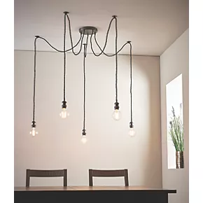Quay Design Denver 5-Light Pendant Brushed Bronze 8 Quay Design Denver 5-Light Pendant Brushed Bronze - Image 6