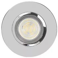 LAP Fixed LED Downlight Chrome 4.5W 400lm 8 LAP Fixed LED Downlight Chrome 4.5W 400lm -Indoor Lighting Sales Store 470PP A2