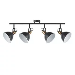Quay Design Orion Bar 4-Light Spotlight Matt Black -Indoor Lighting Sales Store 483VG A5