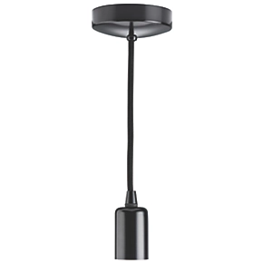 Knightsbridge 8270MB Contemporary Pendant Matt Black 4 Knightsbridge 8270MB Contemporary Pendant Matt Black - Image 2
