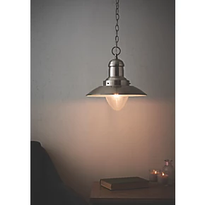 Quay Design Brim Ceiling Pendant Satin Nickel 7 Quay Design Brim Ceiling Pendant Satin Nickel - Image 5