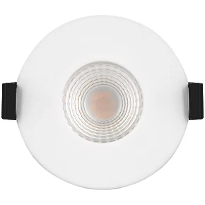 Luceco FTYPE COMPACT Fixed Cylinder Fire Rated LED Downlight White 6W 600lm 4 Luceco FTYPE COMPACT Fixed Cylinder Fire Rated LED Downlight White 6W 600lm - Image 2
