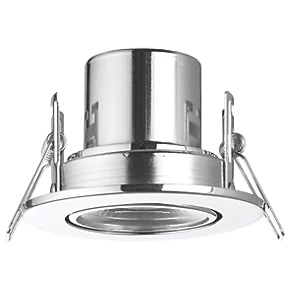 LAP Cosmoseco Tilt Fire Rated LED Downlight Chrome 5.8W 450lm 3 LAP Cosmoseco Tilt Fire Rated LED Downlight Chrome 5.8W 450lm