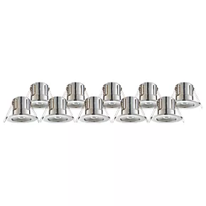 LAP Cosmoseco Fixed Fire Rated LED Downlight Chrome 5.8W 450lm 10 Pack 3 LAP Cosmoseco Fixed Fire Rated LED Downlight Chrome 5.8W 450lm 10 Pack