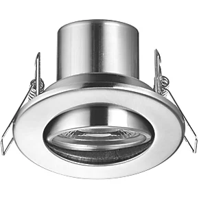 LAP Cosmoseco Tilt Fire Rated LED Downlight Satin Nickel 5.8W 450lm 4 LAP Cosmoseco Tilt Fire Rated LED Downlight Satin Nickel 5.8W 450lm - Image 2
