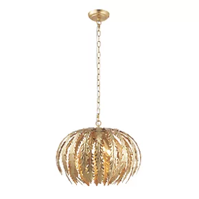 Quay Design Denebola Pendant Light Gold Leaf 4 Quay Design Denebola Pendant Light Gold Leaf - Image 2