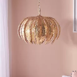 Quay Design Denebola Pendant Light Gold Leaf