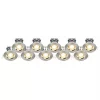LAP Fixed LED Downlights Brushed Nickel 4.5W 400lm 10 Pack 2 LAP Fixed LED Downlights Brushed Nickel 4.5W 400lm 10 Pack -Indoor Lighting Sales Store 562PP P