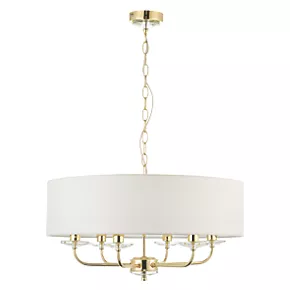 Quay Design Polaris 6-Light Pendant Brass Effect 4 Quay Design Polaris 6-Light Pendant Brass Effect - Image 2