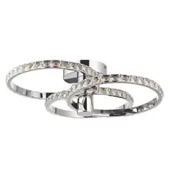 Quay Design Reena LED Semi-Flush Light Chrome 18W 1766lm 13 Quay Design Reena LED Semi-Flush Light Chrome 18W 1766lm -Indoor Lighting Sales Store 572VG A5