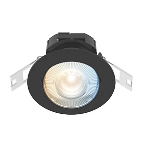 Calex SMD 220-240V 2700-6500K Adjustable Tilting Head LED Smart Downlight With Variable White Light Black 4.9W 345lm 3 Pack 3 Calex SMD 220-240V 2700-6500K Adjustable Tilting Head LED Smart Downlight With Variable White Light Black 4.9W 345lm 3 Pack