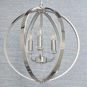 Quay Design Spirit Ceiling Pendant Bright Nickel 3 Quay Design Spirit Ceiling Pendant Bright Nickel