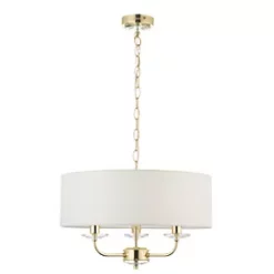 Quay Design Polaris 3-Light Pendant Brass Effect 9 Quay Design Polaris 3-Light Pendant Brass Effect -Indoor Lighting Sales Store 582VG A1