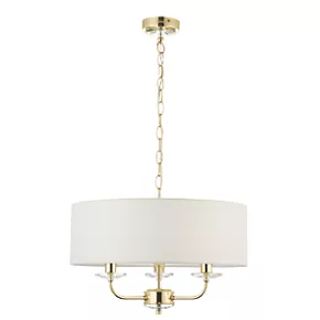 Quay Design Polaris 3-Light Pendant Brass Effect 4 Quay Design Polaris 3-Light Pendant Brass Effect - Image 2