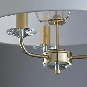 Quay Design Polaris 3-Light Pendant Brass Effect 8 Quay Design Polaris 3-Light Pendant Brass Effect - Image 6