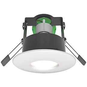 4lite WiZ Connected Fixed Fire Rated LED Smart Downlight Matt White 4.9W 345lm 3 4lite WiZ Connected Fixed Fire Rated LED Smart Downlight Matt White 4.9W 345lm