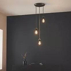 Quay Design Cable Set 3-Light Cable Set Pendant Satin Pewter 13 Quay Design Cable Set 3-Light Cable Set Pendant Satin Pewter -Indoor Lighting Sales Store 599VG A5