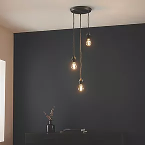 Quay Design Cable Set 3-Light Cable Set Pendant Satin Pewter 8 Quay Design Cable Set 3-Light Cable Set Pendant Satin Pewter - Image 6