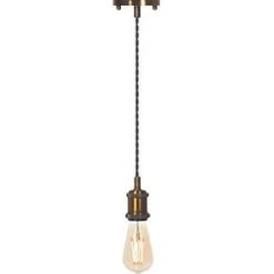 4lite LED Vintage Pendant Antique Brass 7.5W 645lm