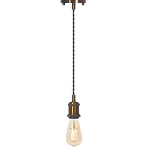 4lite LED Vintage Pendant Antique Brass 7.5W 645lm 3 4lite LED Vintage Pendant Antique Brass 7.5W 645lm