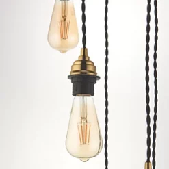 Quay Design Cable Set 5-Light Cable Set Pendant Antique Brass 10 Quay Design Cable Set 5-Light Cable Set Pendant Antique Brass -Indoor Lighting Sales Store 608VG A2