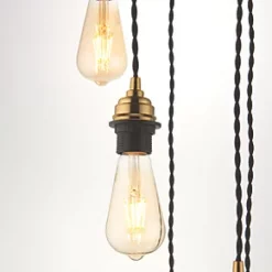 Quay Design Cable Set 5-Light Cable Set Pendant Antique Brass 11 Quay Design Cable Set 5-Light Cable Set Pendant Antique Brass -Indoor Lighting Sales Store 608VG A3