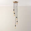Quay Design Cable Set 5-Light Cable Set Pendant Antique Brass 2 Quay Design Cable Set 5-Light Cable Set Pendant Antique Brass -Indoor Lighting Sales Store 608VG P