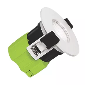 Luceco FType Fixed Fire Rated LED Downlight White 6W 600lm 4 Luceco FType Fixed Fire Rated LED Downlight White 6W 600lm - Image 2