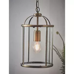 Quay Design Liberty 1-Light Pendant Antique Brass -Indoor Lighting Sales Store 615VG A3