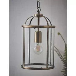 Quay Design Liberty 1-Light Pendant Antique Brass -Indoor Lighting Sales Store 615VG A4