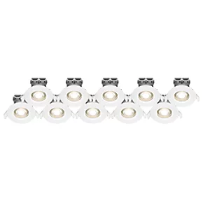 LAP Fixed LED Downlight White 5W 370lm 10 Pack 3 LAP Fixed LED Downlight White 5W 370lm 10 Pack