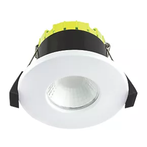 Luceco FType Fixed Fire Rated LED Downlight Matt White 4W 400lm 3 Luceco FType Fixed Fire Rated LED Downlight Matt White 4W 400lm