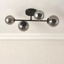 Quay Design Leo LED 4-Light Flush Light Matt Black 8W 200lm 11 Quay Design Leo LED 4-Light Flush Light Matt Black 8W 200lm -Indoor Lighting Sales Store 635VH A3