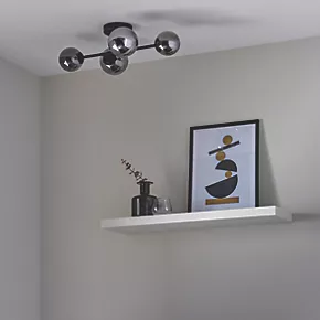 Quay Design Leo LED 4-Light Flush Light Matt Black 8W 200lm 7 Quay Design Leo LED 4-Light Flush Light Matt Black 8W 200lm - Image 5