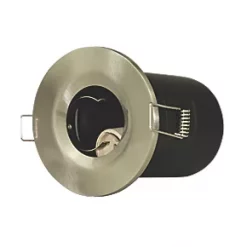 LAP Fixed Fire Rated Downlight Brushed Steel 8 LAP Fixed Fire Rated Downlight Brushed Steel -Indoor Lighting Sales Store 6627V A2