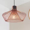Quay Design Kuma Metal Caged Pendant Copper 1 Quay Design Kuma Metal Caged Pendant Copper -Indoor Lighting Sales Store 682VG P