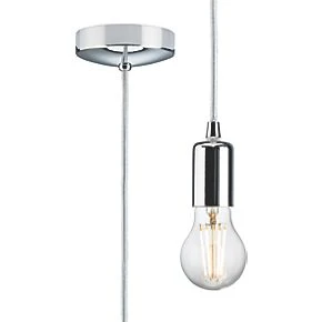 Knightsbridge 8270LPC Contemporary Long Pendant Polished Chrome 3 Knightsbridge 8270LPC Contemporary Long Pendant Polished Chrome