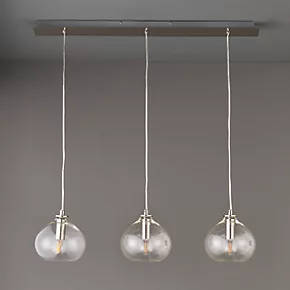 Quay Design Willow 3-Light Bar Pendant Bright Nickel 5 Quay Design Willow 3-Light Bar Pendant Bright Nickel - Image 3