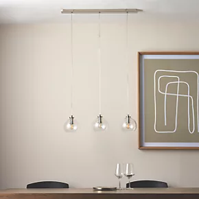 Quay Design Willow 3-Light Bar Pendant Bright Nickel 8 Quay Design Willow 3-Light Bar Pendant Bright Nickel - Image 6