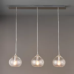 Quay Design Willow 3-Light Bar Pendant Bright Nickel 3 Quay Design Willow 3-Light Bar Pendant Bright Nickel