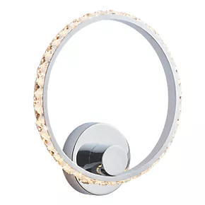 Quay Design Reena LED Integrated Wall Light Chrome 6W 580lm 4 Quay Design Reena LED Integrated Wall Light Chrome 6W 580lm - Image 2