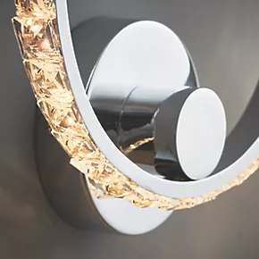 Quay Design Reena LED Integrated Wall Light Chrome 6W 580lm 7 Quay Design Reena LED Integrated Wall Light Chrome 6W 580lm - Image 5