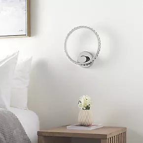 Quay Design Reena LED Integrated Wall Light Chrome 6W 580lm 8 Quay Design Reena LED Integrated Wall Light Chrome 6W 580lm - Image 6