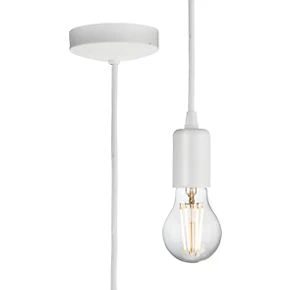 Knightsbridge 8270LMW Contemporary Long Pendant Matt White 3 Knightsbridge 8270LMW Contemporary Long Pendant Matt White